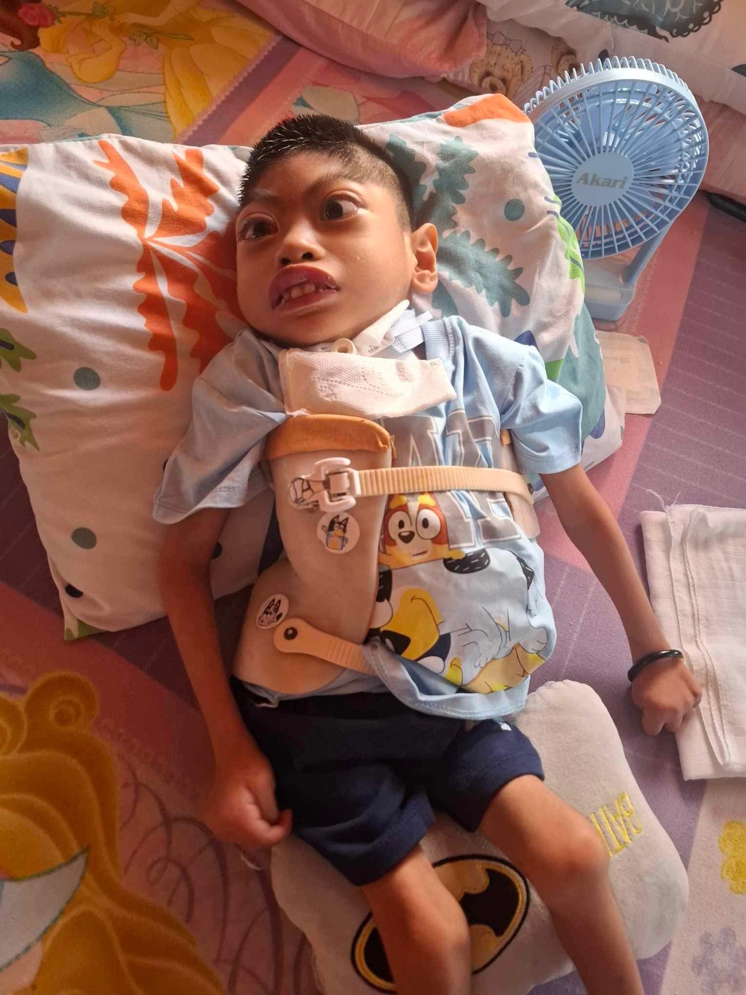 Child receiving care at Adonai's Mercy House